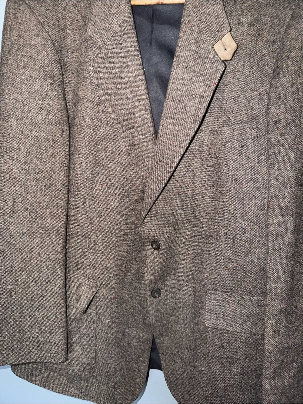 100 % wool Farah Men's Brown Tweed Sport Coat